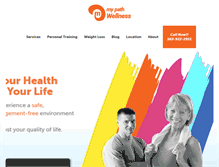 Tablet Screenshot of mypathwellness.com